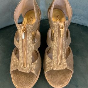 MICHAEL Michael Kors Berkley Metallic Wedges